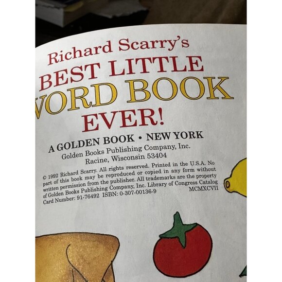 Richard Scarry’s Best Little Word Book Ever Golden Vtg Busiest Fire Fighters - Picture 12 of 16